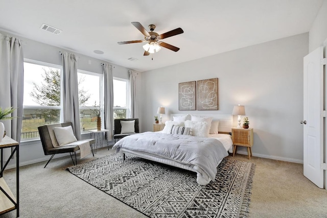 858 Cherrystone Loop, Buda, TX 78610 - bedroom featuring multiple windows, visible vents, and carpet