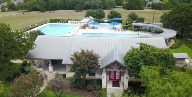 2989 Agave Loop, Round Rock, TX 78681 - drone / aerial view of a pool area