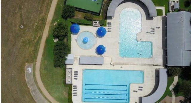 2989 Agave Loop, Round Rock, TX 78681 - drone / aerial view of a pool area