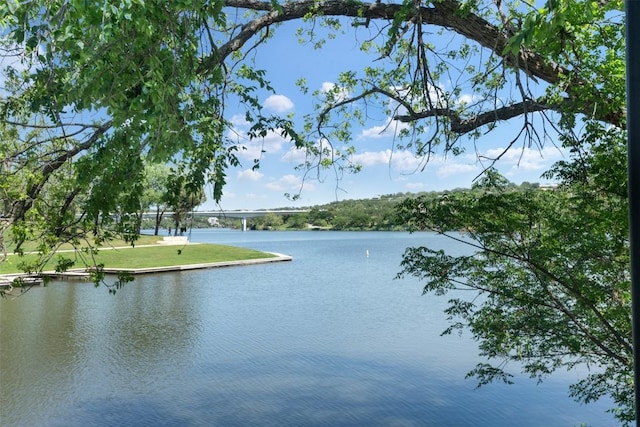 view of water feature