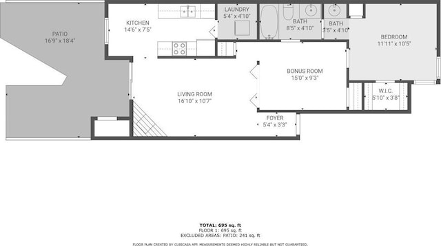 9226 Jollyville Rd Unit 121, Austin, TX 78759 - floor plan / room layout