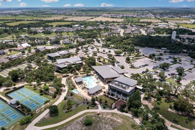 drone / aerial view featuring a residential view