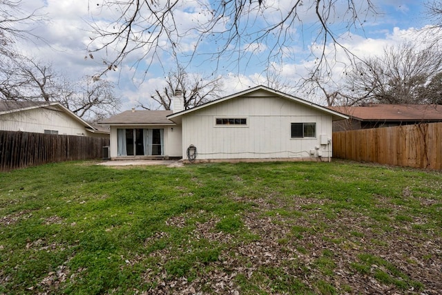 12314 Double Tree Ln, Austin, TX 78750 - rear view of house featuring a chimney
