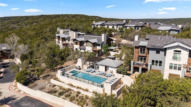 bird's eye view featuring a residential view