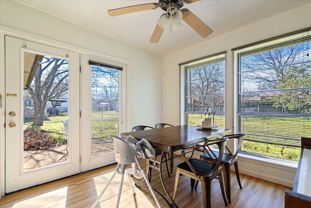 view of sunroom / solarium