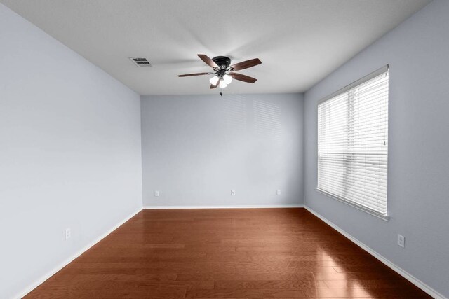 2202 Kuykendall Dr, Georgetown, TX 78626 - empty room featuring ceiling fan and wood finished floors