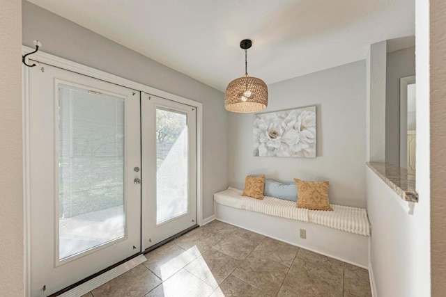 4113 Rimrock Dr, Lago Vista, TX 78645 - doorway with french doors and baseboards