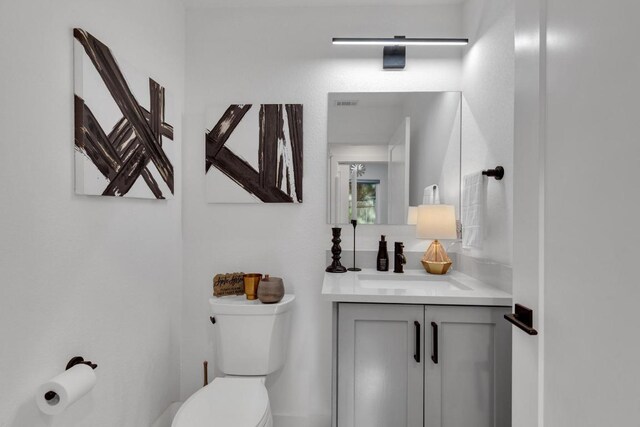 632 Galston Dr, Spicewood, TX 78669 - half bath featuring vanity and toilet