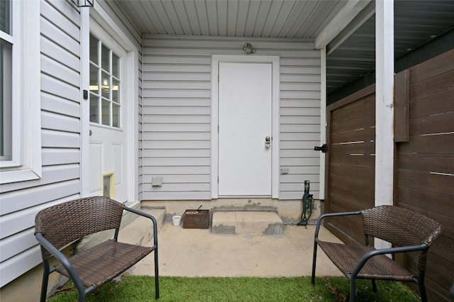 view of exterior entry