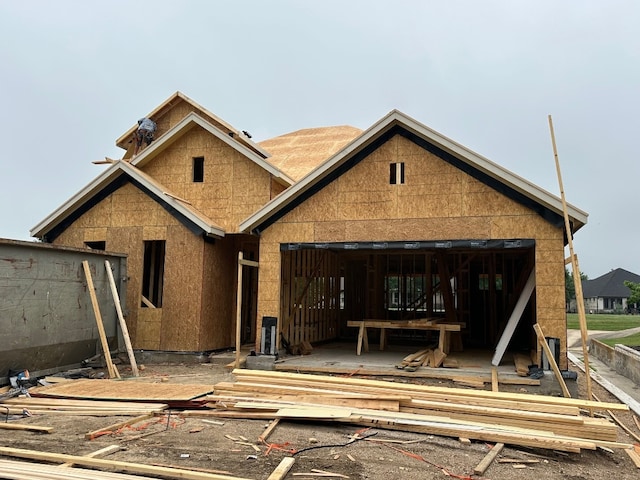 exterior space with an attached garage