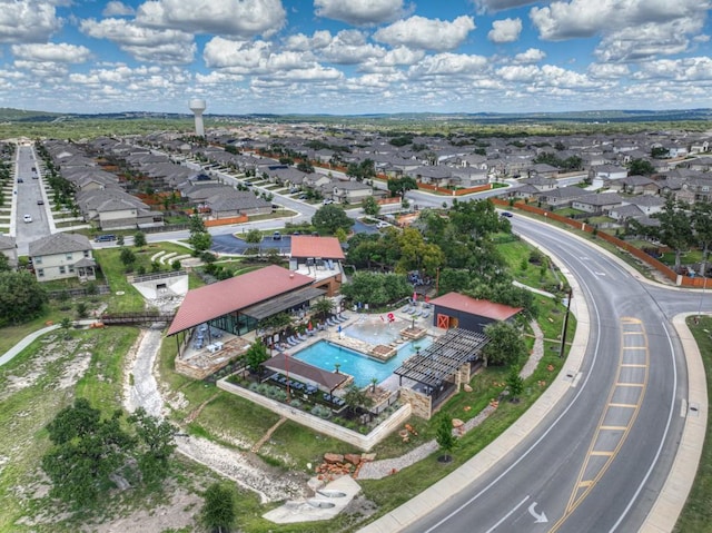 drone / aerial view featuring a residential view