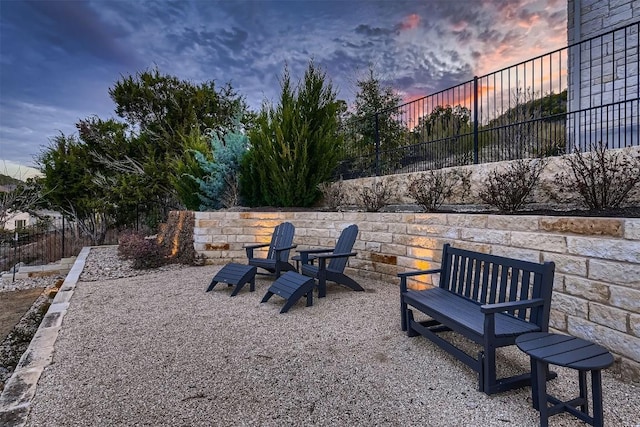 view of property's community with fence