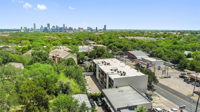 bird's eye view featuring a city view