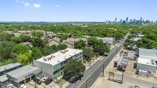 bird's eye view featuring a city view