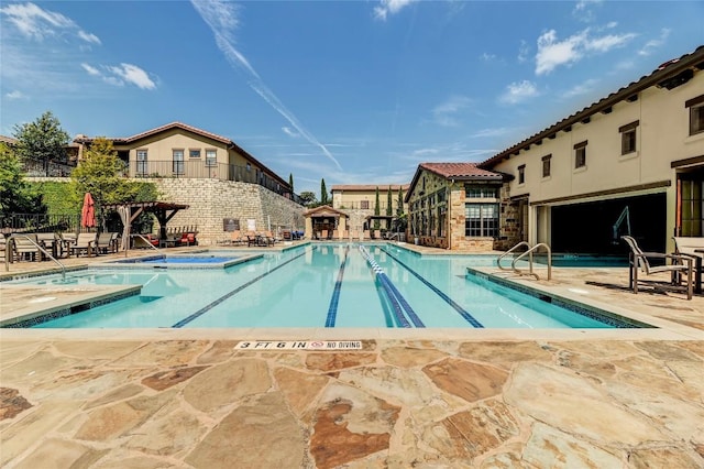 102 Gallia Dr Unit 3, Austin, TX 78734 - community pool featuring a community hot tub and a patio