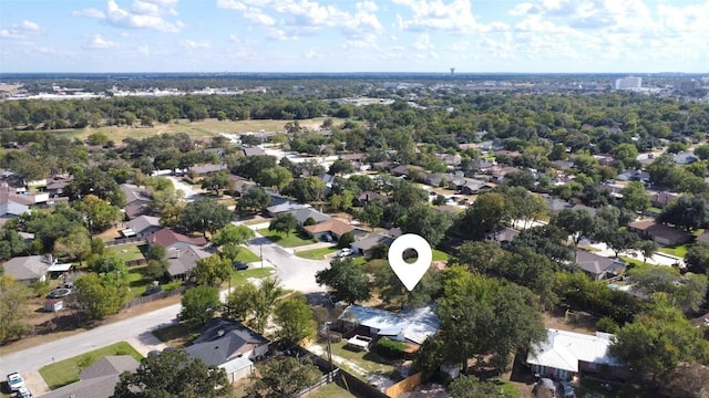 drone / aerial view with a residential view