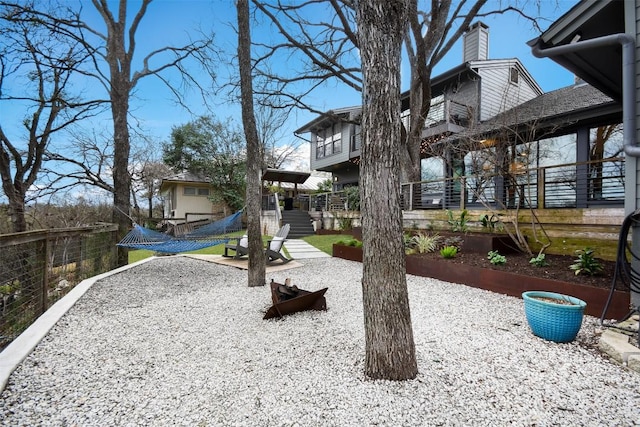 view of yard featuring a patio