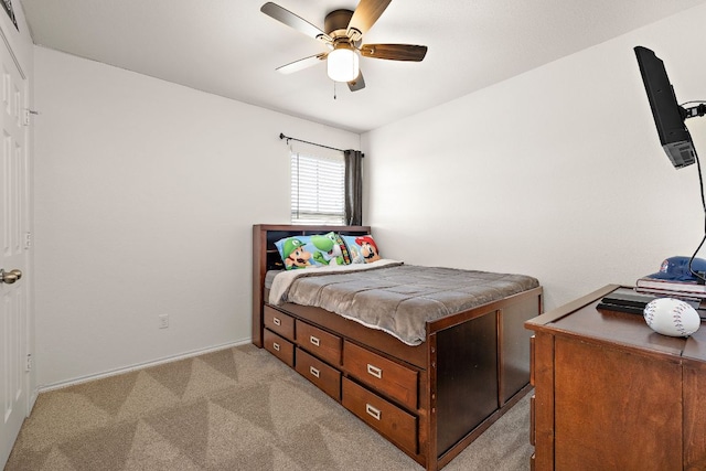 217 Bonnet Blvd, Georgetown, TX 78628 - carpeted bedroom featuring ceiling fan