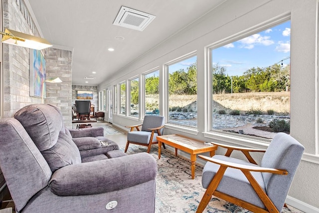 view of sunroom / solarium