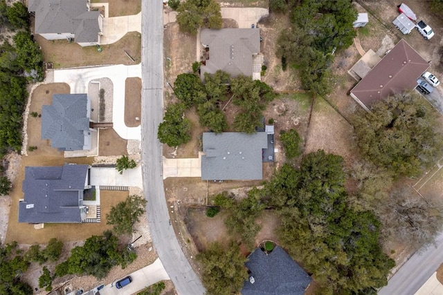 20602 Falcon, Lago Vista, TX 78645 - aerial view of property and surrounding area with nearby suburban area