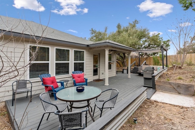 20602 Falcon, Lago Vista, TX 78645 - deck with outdoor lounge area and outdoor dining space