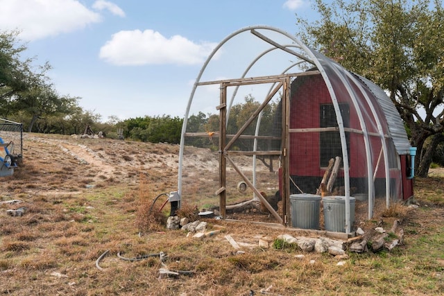 view of outbuilding featuring an outdoor structure