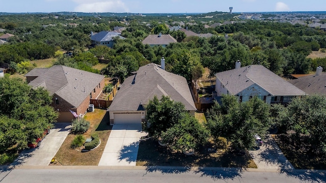 bird's eye view with a residential view