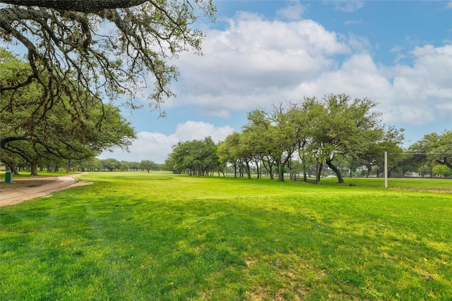 surrounding community featuring a yard