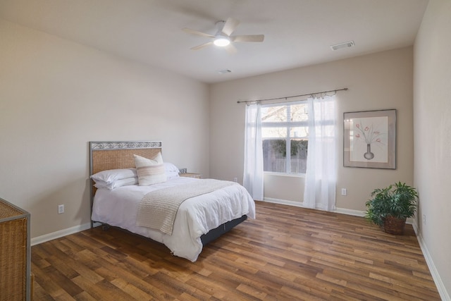 2000 Amur Dr, Austin, TX 78745 - bedroom with wood finished floors and ceiling fan