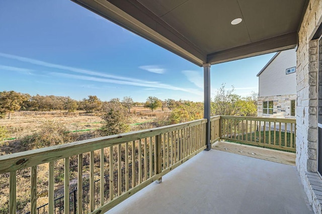 view of balcony