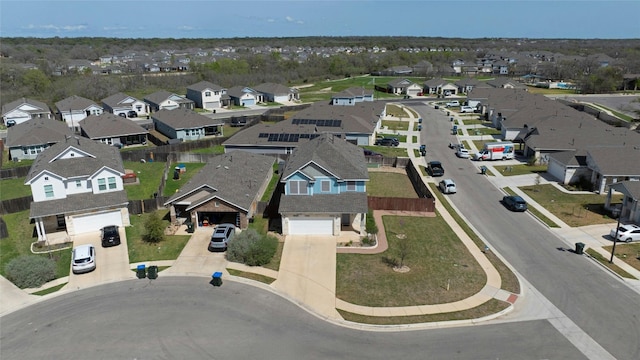 birds eye view of property featuring a residential view