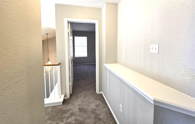 4533 Corran Ferry Loop, Austin, TX 78749 - corridor with dark carpet and a textured wall
