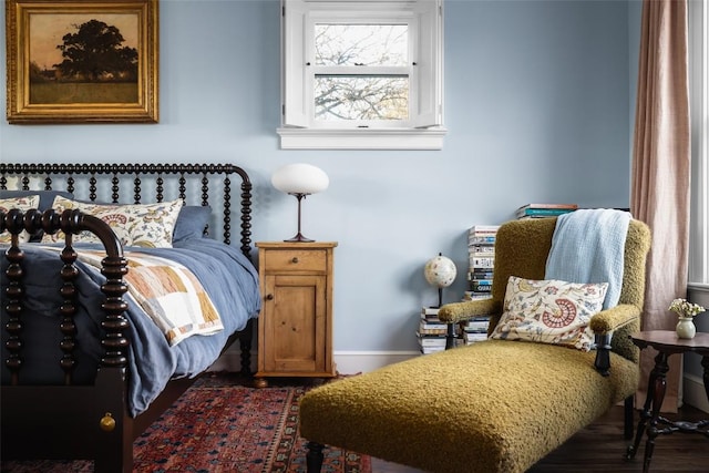 bedroom with baseboards