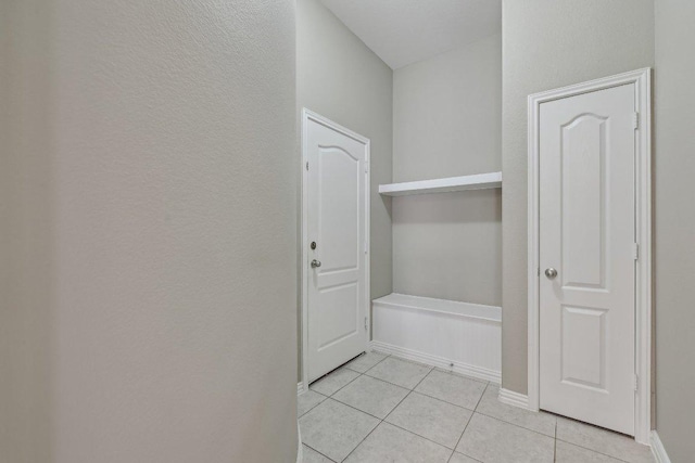2629 Estefania Ln, Round Rock, TX 78665 - mudroom featuring light tile patterned floors and baseboards