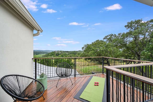 view of balcony