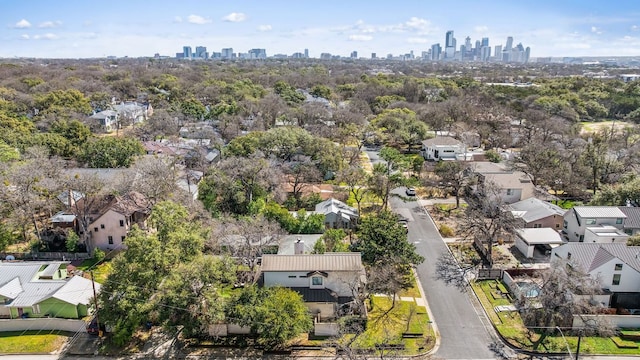 aerial view featuring a view of city