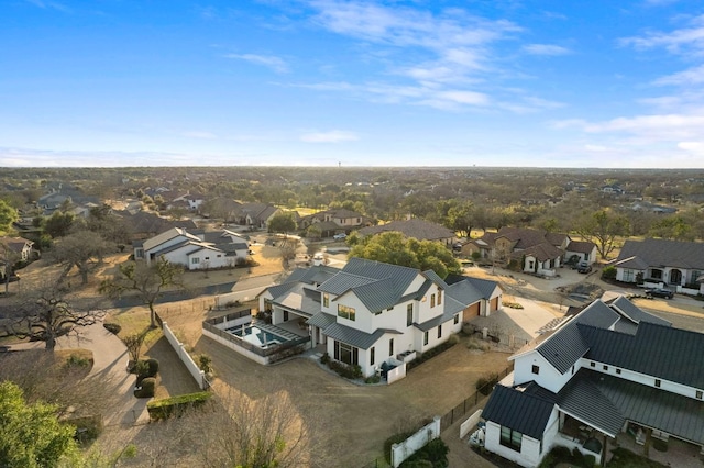 bird's eye view featuring a residential view