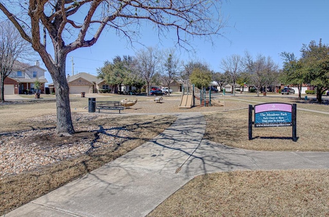 view of road with sidewalks