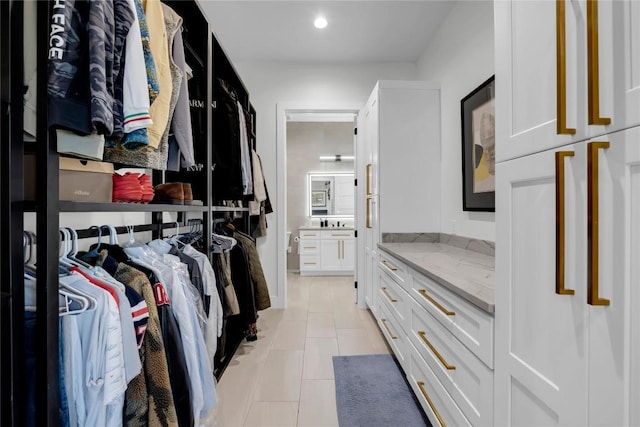 711 Twin Sails, Horseshoe Bay, TX 78657 - walk in closet with light tile patterned floors
