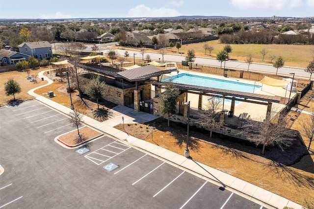 7016 Spirit Hill Rd, Austin, TX 78744 - bird's eye view of a pool area