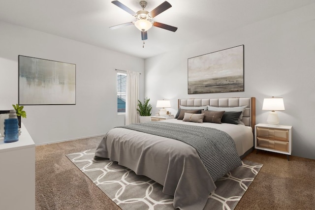 7016 Spirit Hill Rd, Austin, TX 78744 - bedroom featuring carpet and ceiling fan