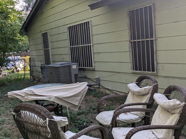 view of patio / terrace with central AC