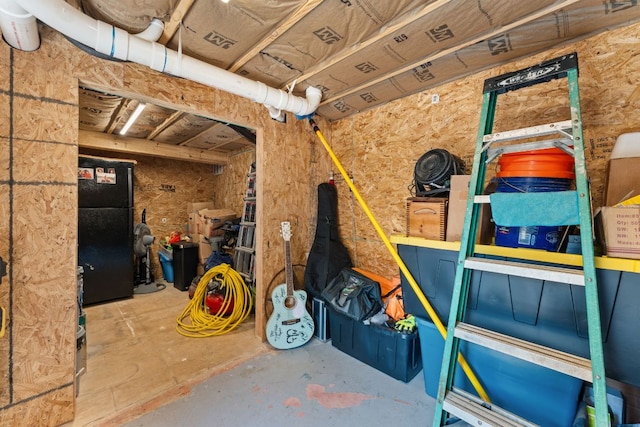 view of storage room