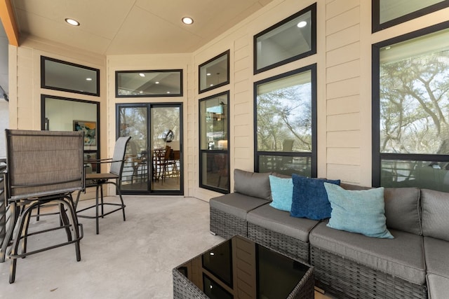 view of patio / terrace featuring outdoor lounge area