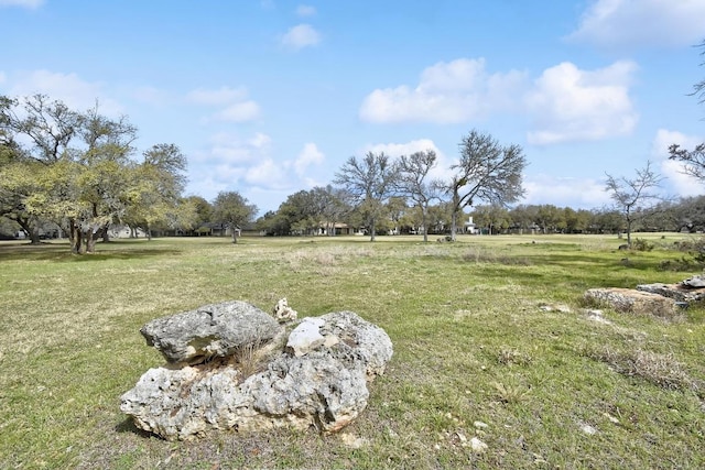 view of yard featuring a rural view