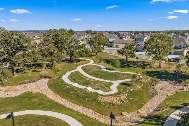 drone / aerial view with a residential view