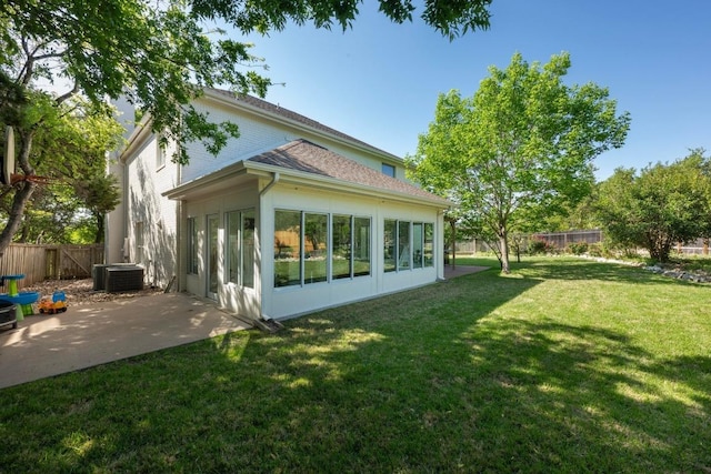 6202 Sotol Cv, Austin, TX 78759 - rear view of house with a patio and central AC unit