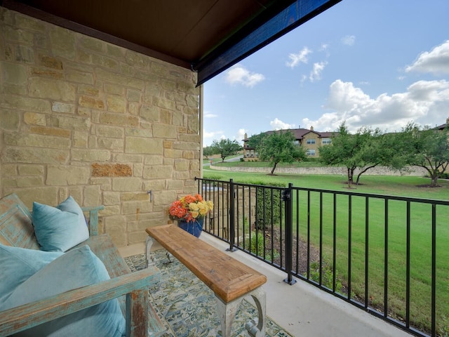 view of balcony