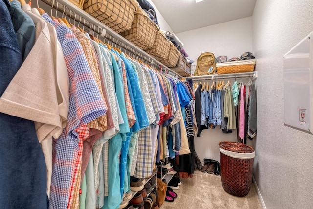 107 Trailside Ln, Bastrop, TX 78602 - walk in closet featuring carpet flooring