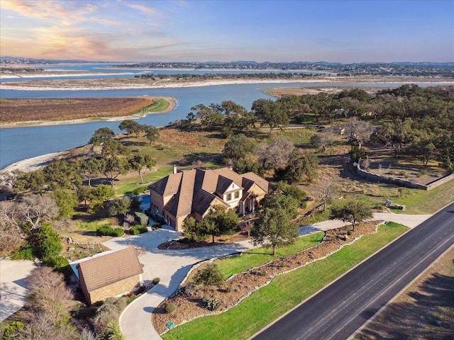 242 Saga St, Spring Branch, TX 78070 - view from above of property featuring a nearby body of water